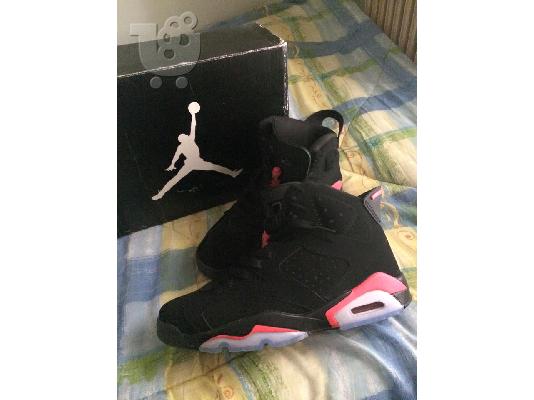PoulaTo: nike air jordan 6 infared suede black no45